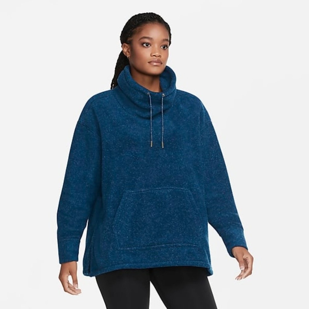 Nike Women's Therma Fleece Cowl Neck Cozy Sweatshirt